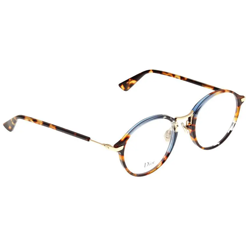 Demo Round Unisex Eyeglasses DIORESSENCE6 0JBW 49 Optical Frame by Dior