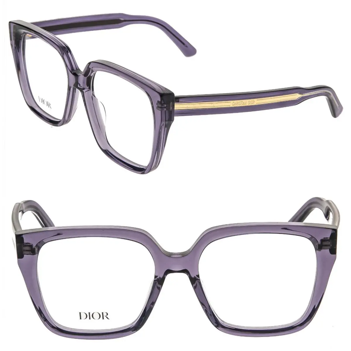 Christian  Spirit S6I Crystal Purple 54mm Eyeglass spirito CD50086 by Dior