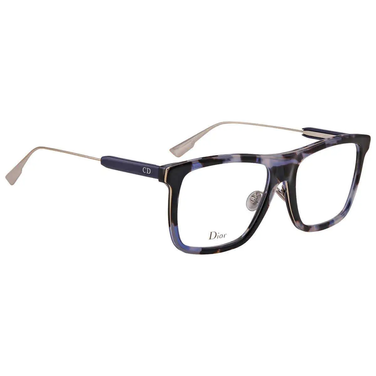 Eyeglasses MYDIORO1 Ipr 54mm Havana Blue / Demo Lens by Dior