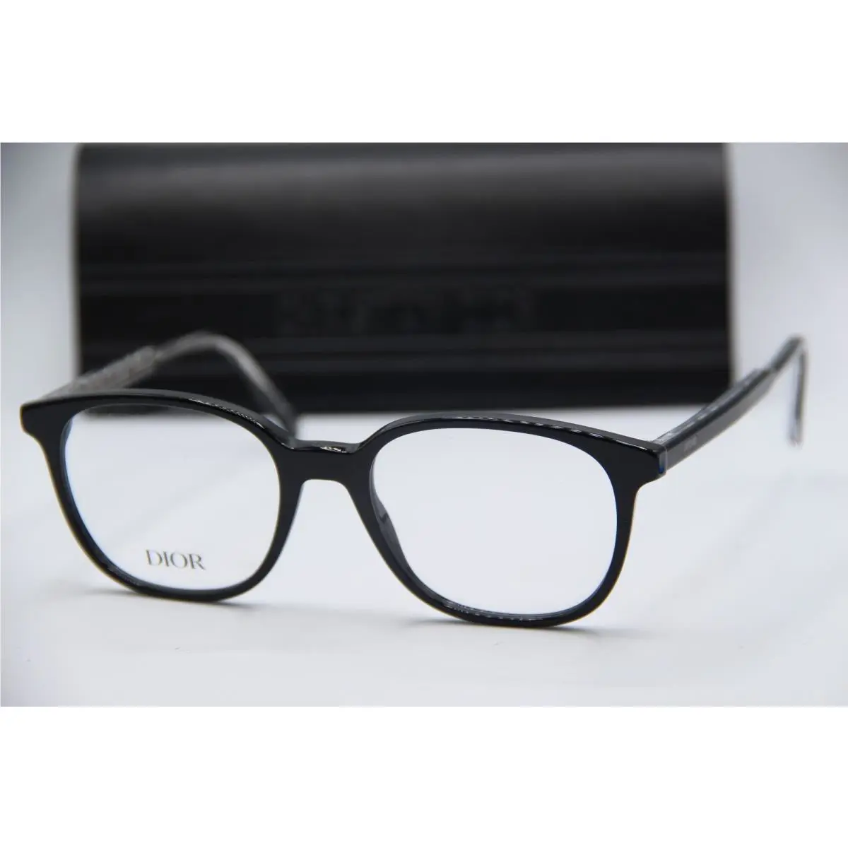 Christian Dior Indior O S71 1000 Black Eyeglasses W/case 52-18