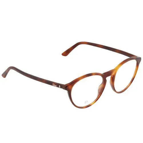 Christian Dior Eyeglasses CD Montaigne 53 SX7 Havana 48mm RX - Frame: Havana, Lens: Clear