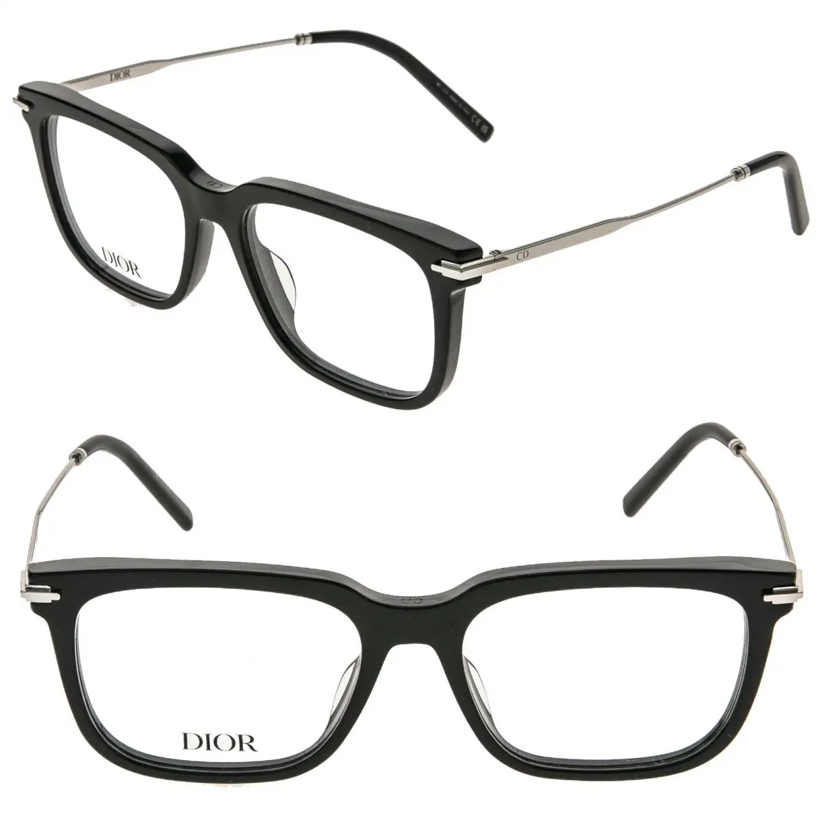 Christian Dior Black Suite S12I Silver Eyeglasses Optical DM50052I Blacksuiteo