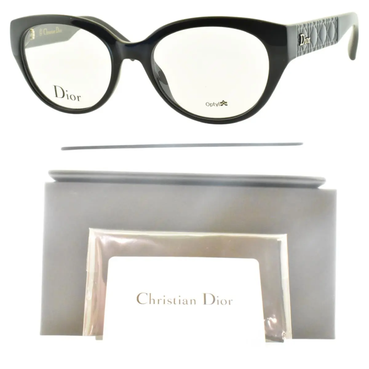 Christian Dior CD3264 Edu Speigal Blue Cat Eye Full Rim Womens Optical Frame - Frame: Blue