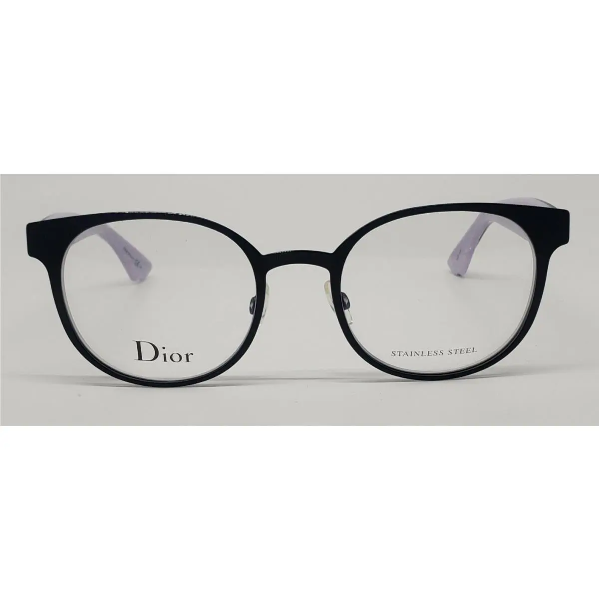 Christian Dior CD3781 Purple Mjk Round Metal Eyeglasses Frame 50-20-145 Italy RX