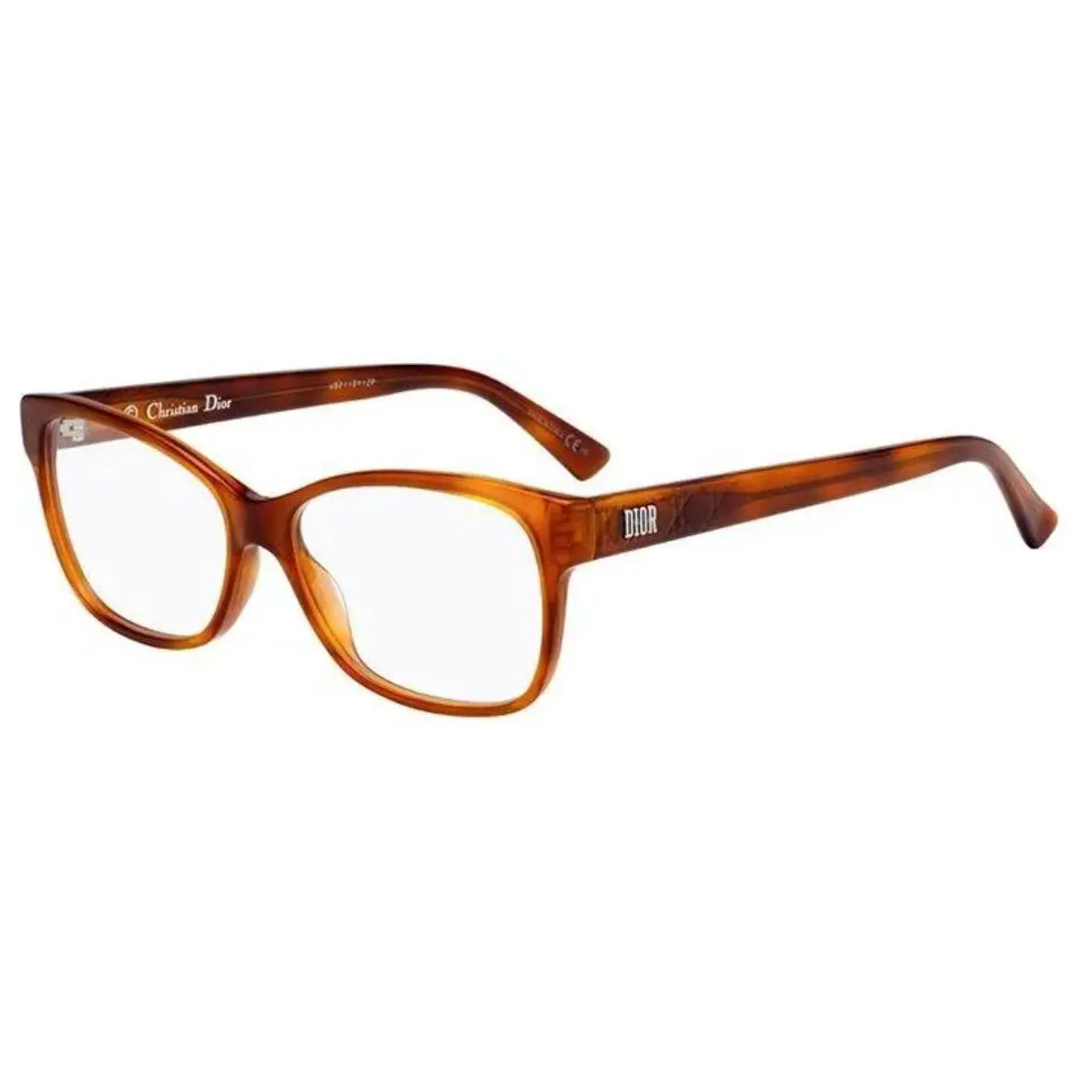 LADYDIORO2 SX7 Light Brown Eyeglasses W/ Case RX 51-17 by Dior