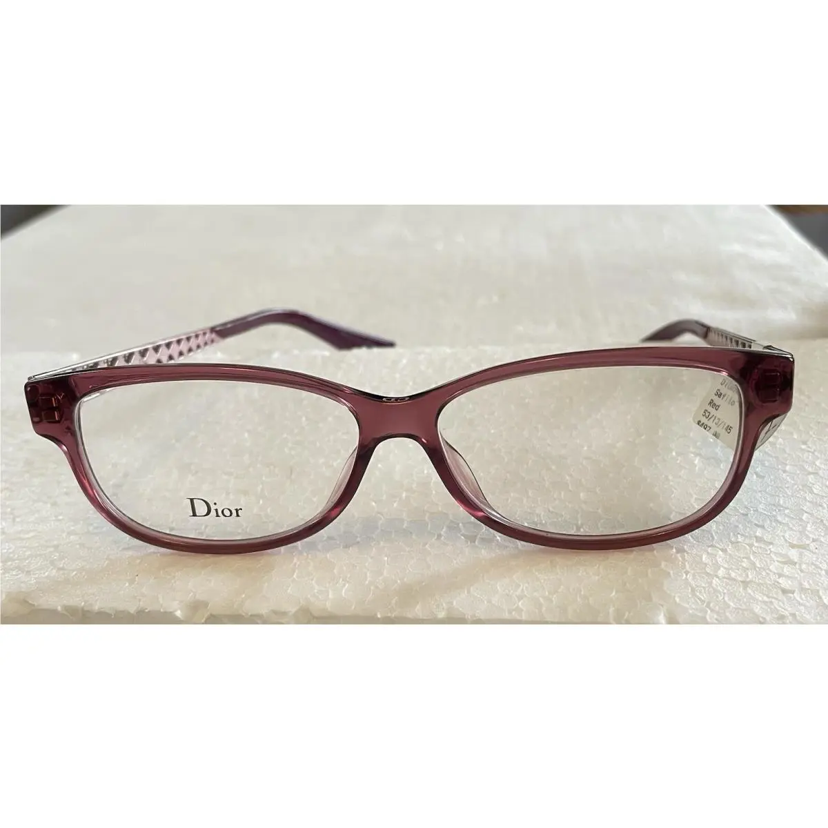 Christian Dior Eyeglass Frame / 53-13 145 / Plastic and Metal/ Purple