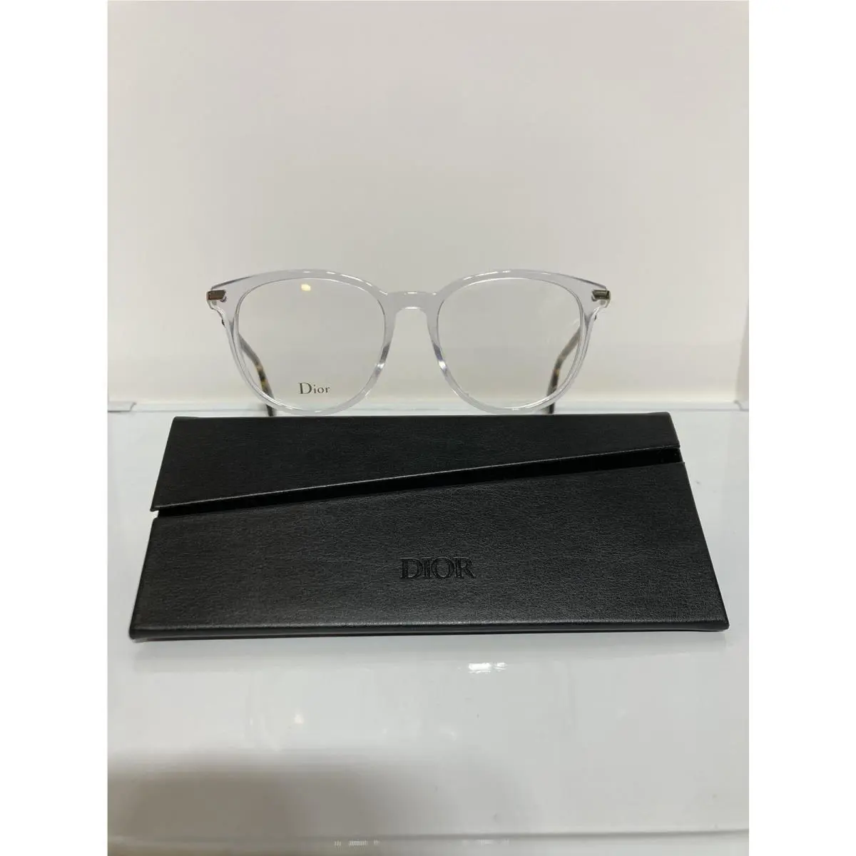 Dior Essence 12 900 Crystla Clear Plastic Eyeglasses 50mm