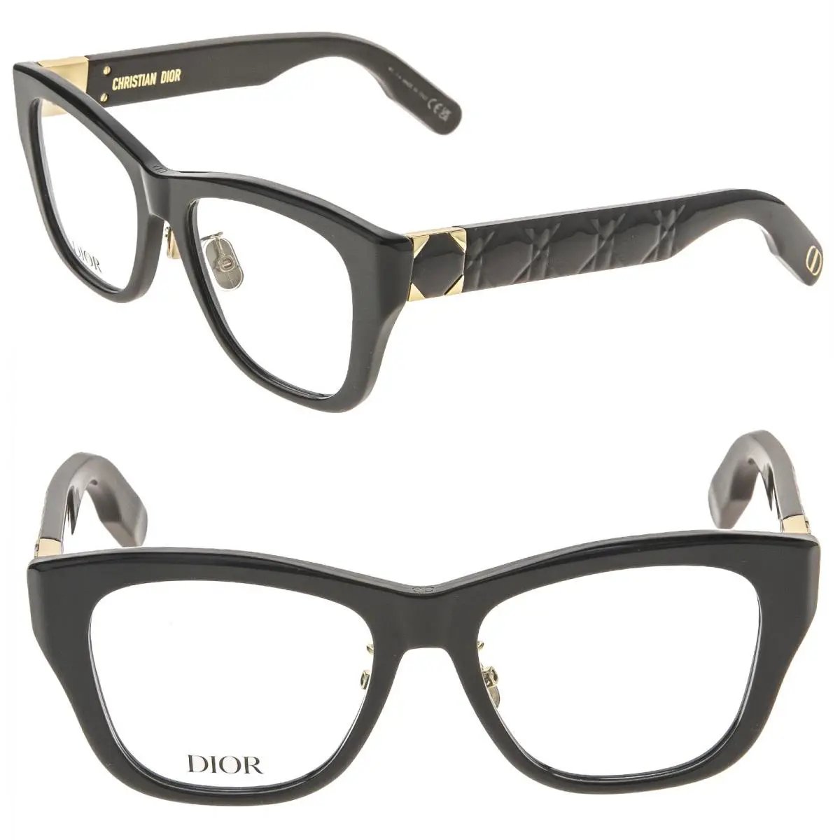 Christian Dior Lady 95.22O S1F Gray Brown Optical Eyeglass 52mm CD50099F 9522