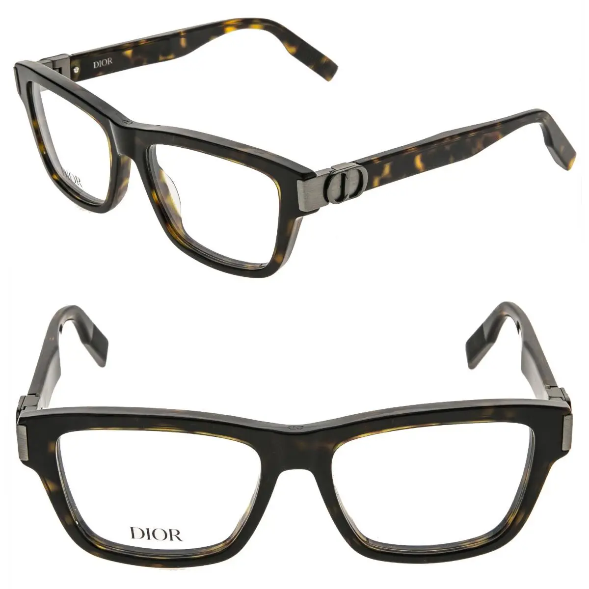 Christian Dior CD Icono S1I Brown Gunmetal Eyeglasses 55mm DM50080I Dioricon