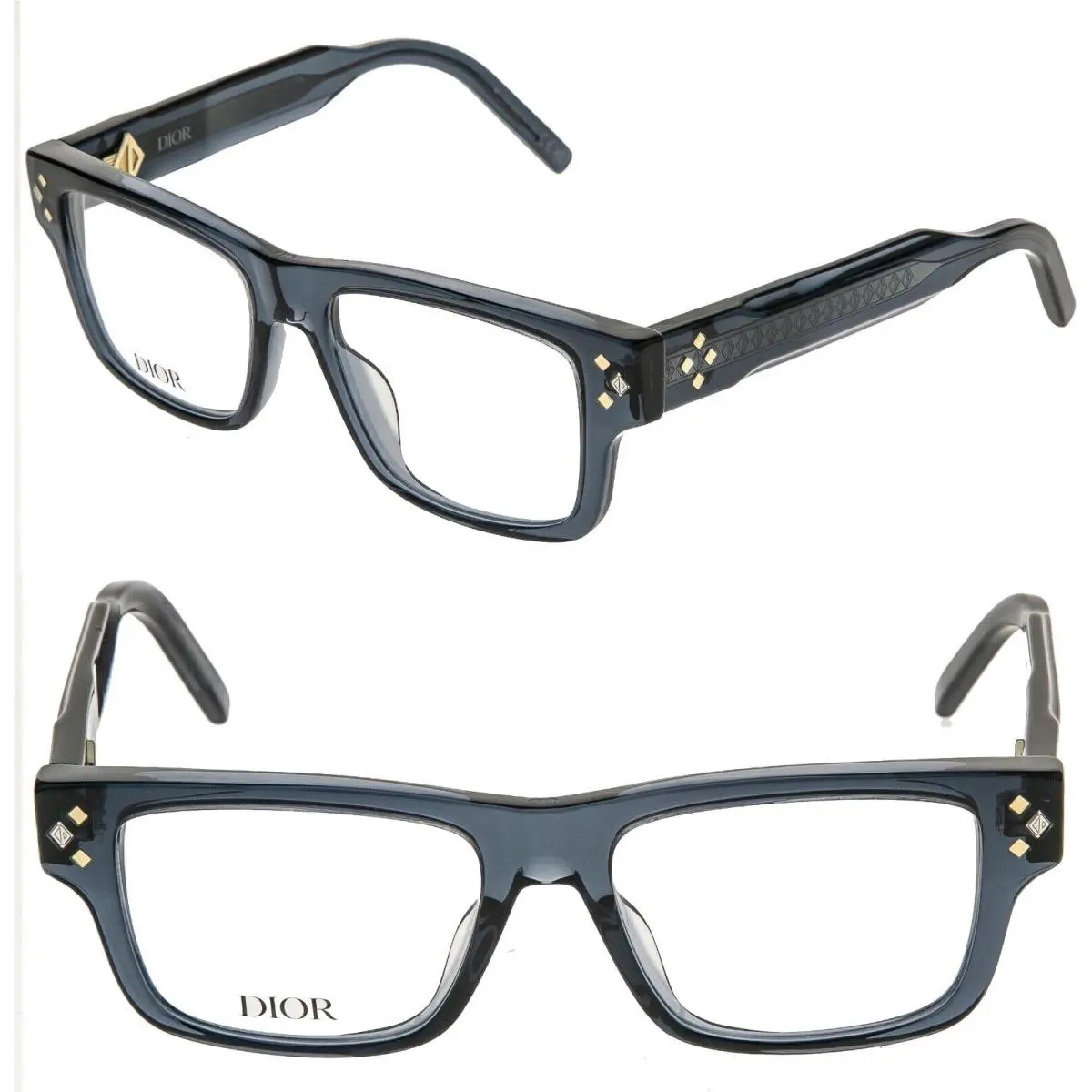 Christian  CD Diamondo S3I Crystal Blue Eyeglasses 53mm DM50067I Diamond by Dior