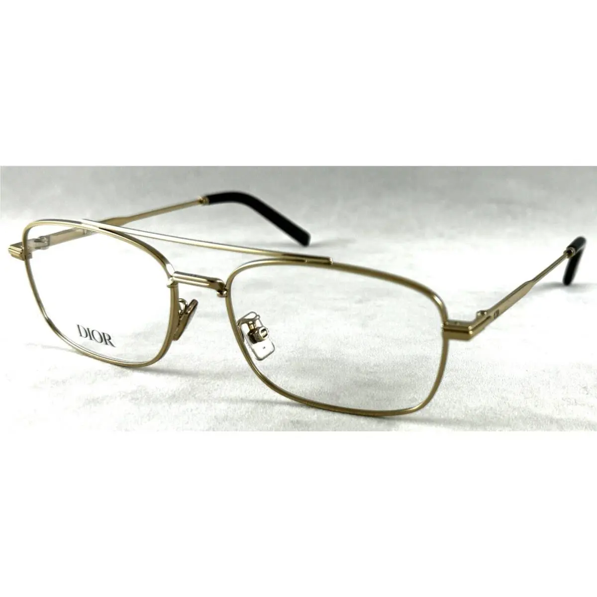 Christian Dior Diorblacksuito N2U C000 Gold Frame Eyewear Eyeglasses 55-16-145