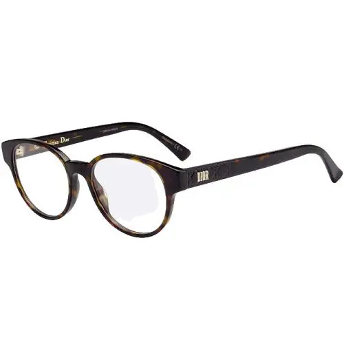 LADYDIORO1 0086 00 Dark Havana 49mm Eyeglasses by Dior