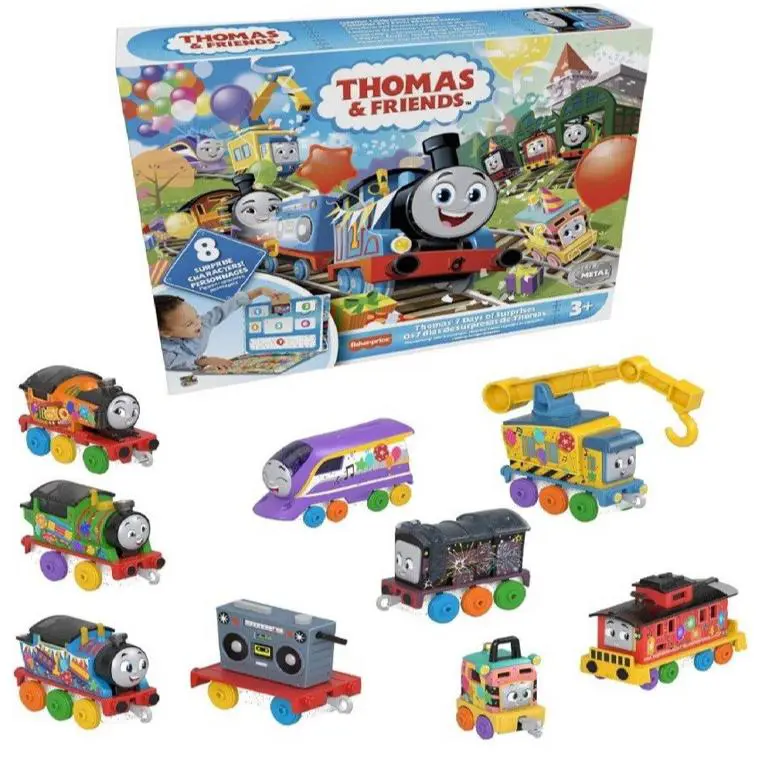 Thomas The Tank Engine 7 Days Surprises 10 pc Diecast Birthday Xmas Countdown 3+