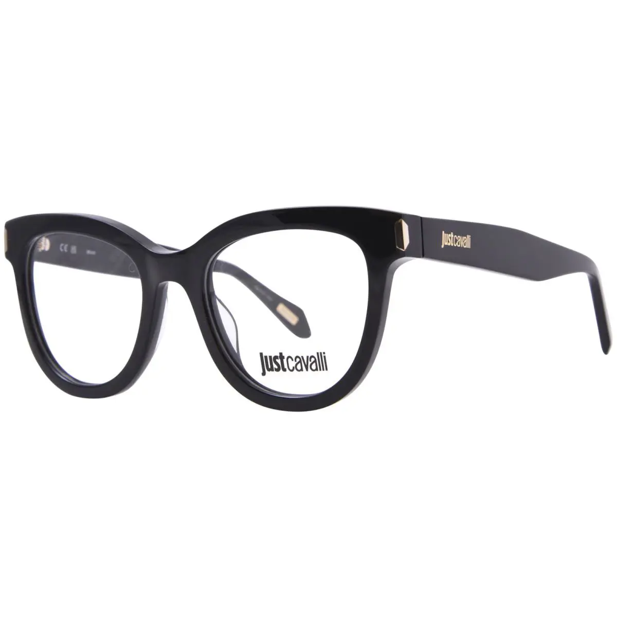 VJC004 0700 Eyeglasses Women`s Black Full Rim Cat Eye 51mm by Just Cavalli