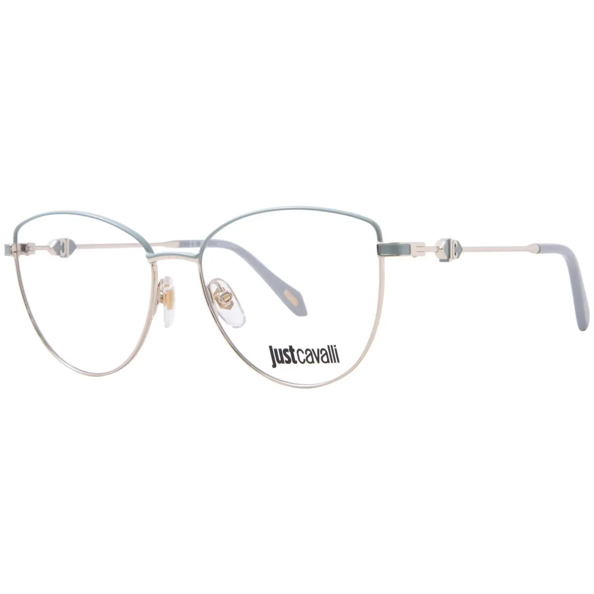 Just Cavalli VJC014 0301 Eyeglasses Frame Women`s Rose Gold/black Full Rim 54mm