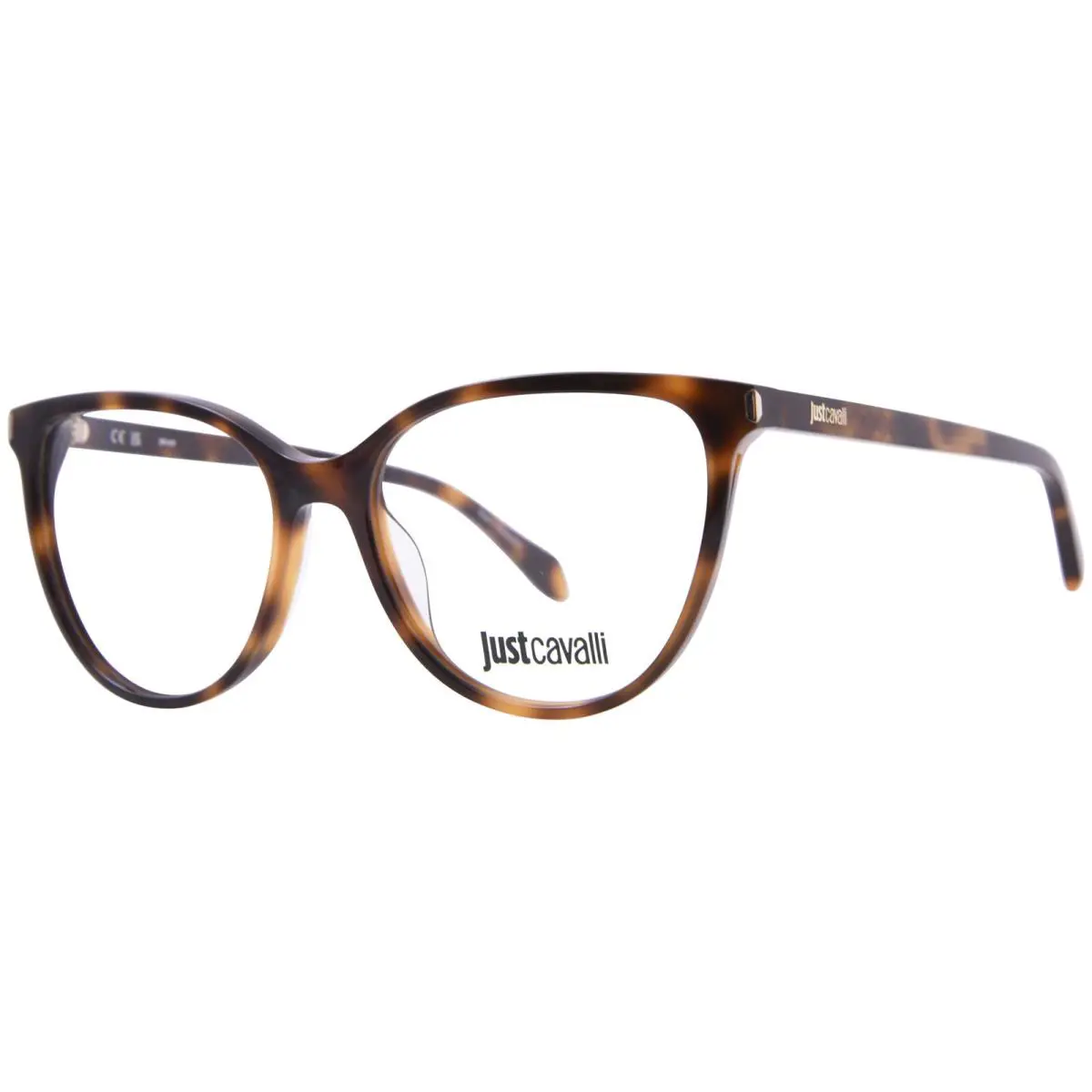 VJC052 09AJ Eyeglasses Women`s Havana/brown Full Rim Cat Eye 55mm by Just Cavalli