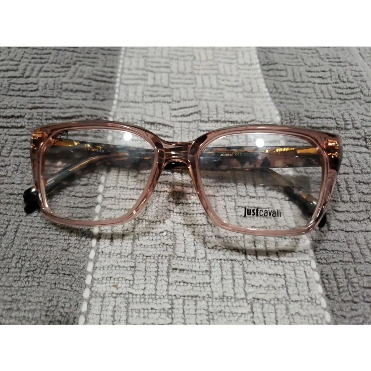 Just Cavalli JC810 Eyeglass Frames 072 Light Pink 52 18 140