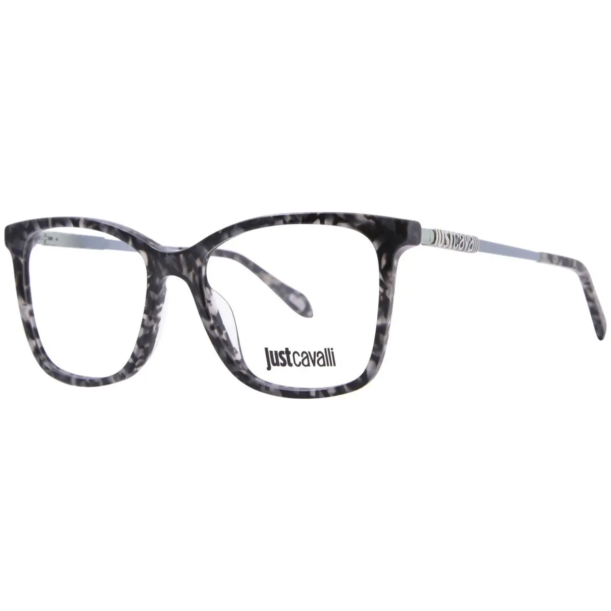 VJC007 09SX Eyeglasses Frame Women`s Transparent Grey/havana 53mm by Just Cavalli