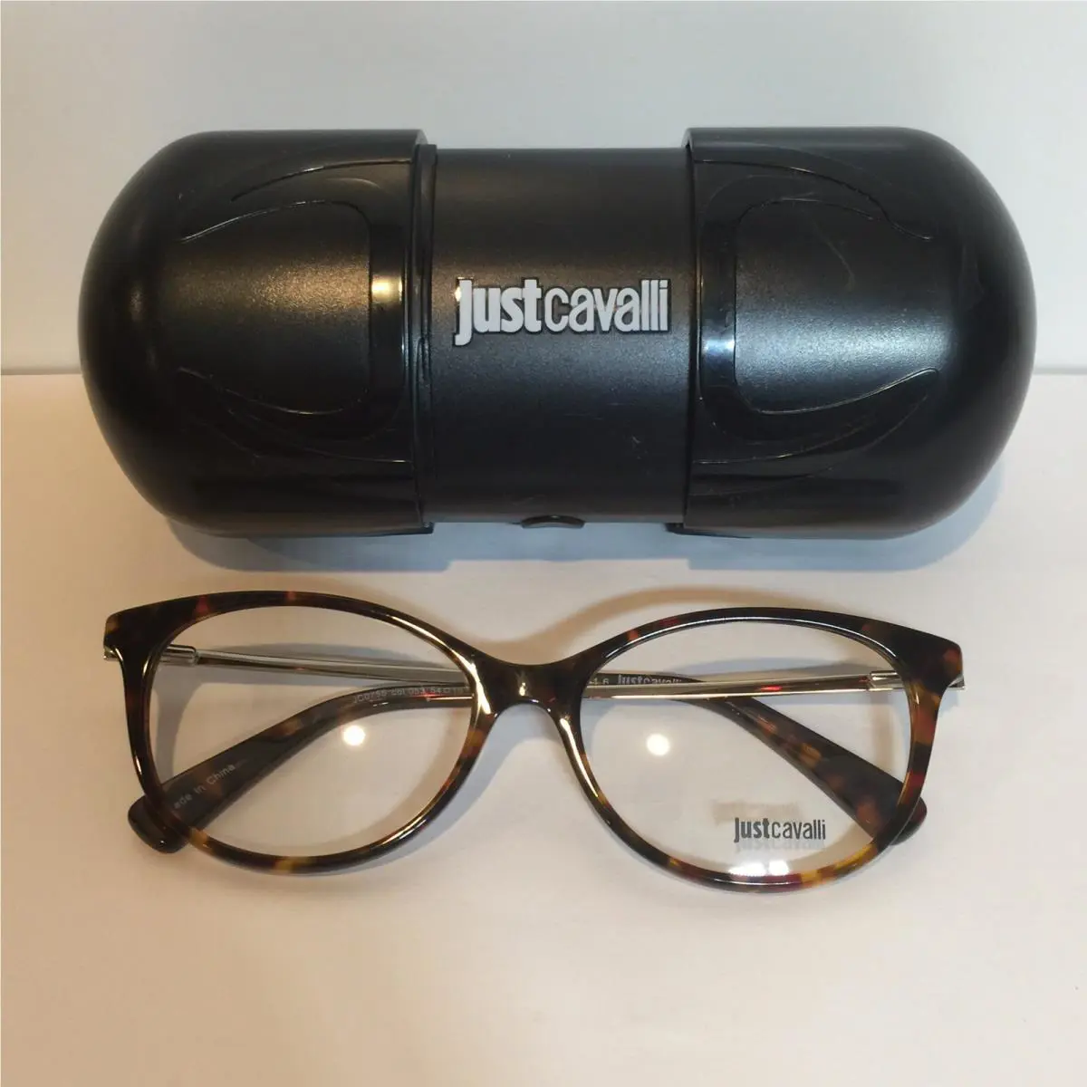Just Cavalli JC0755 053 Blonde Havana Plastic Eyeglasses 54mm