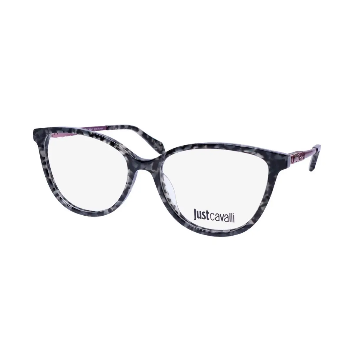 VJC008 Glasses Womens Cat Eye Full-rim 09SX Plastic Gray by Just Cavalli