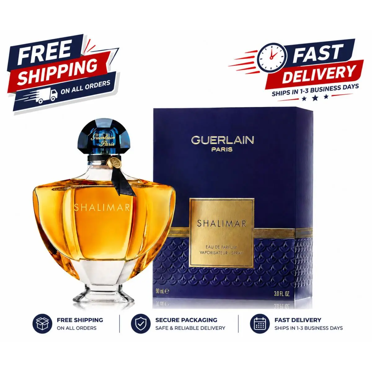 Shalimar by Guerlain Eau de Parfum Perfume For Women 3.0 Oz Usa