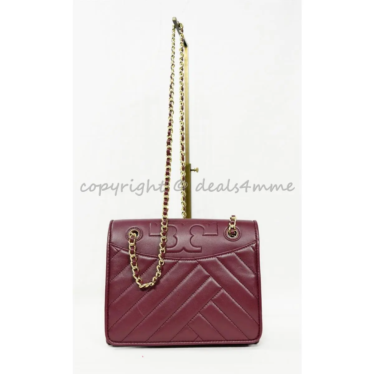 Alexa Convertible Shoulder Bag in Soft Leather. Pick Your Color Imperial Garnet by Tory Burch
