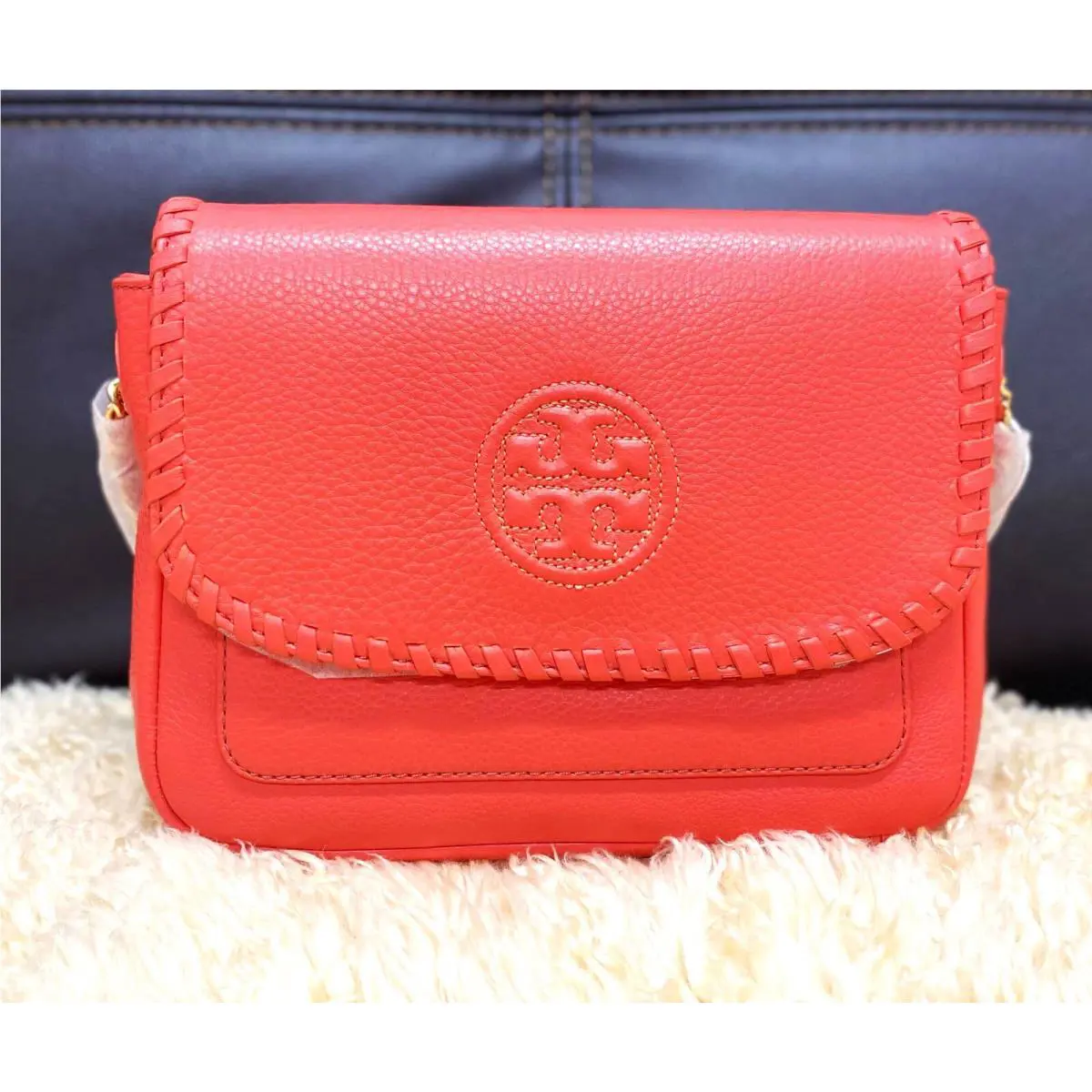 Tory Burch Marion Mini Bag Spiced Coral Crossbody Bag