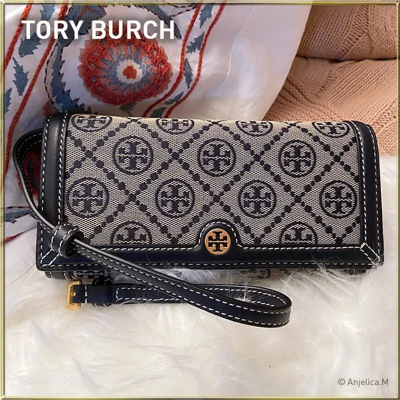 Tory Burch T Monogram Jacquard Wallet Crossbody 135846