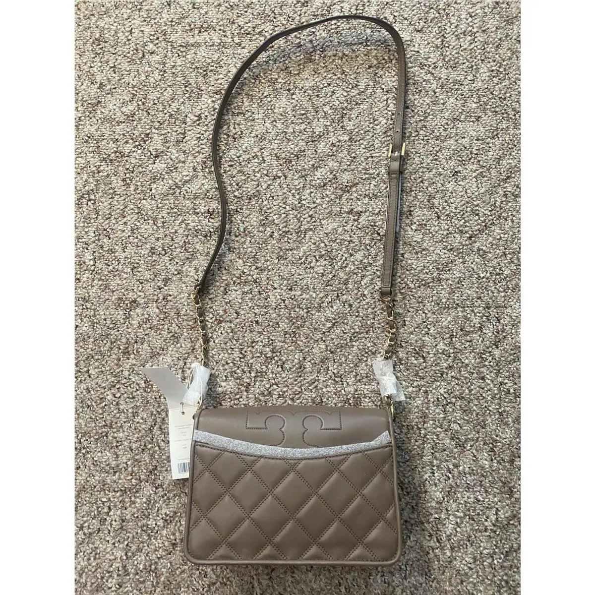 Tory Burch Savannah Combo Crossbody Classic Taupe