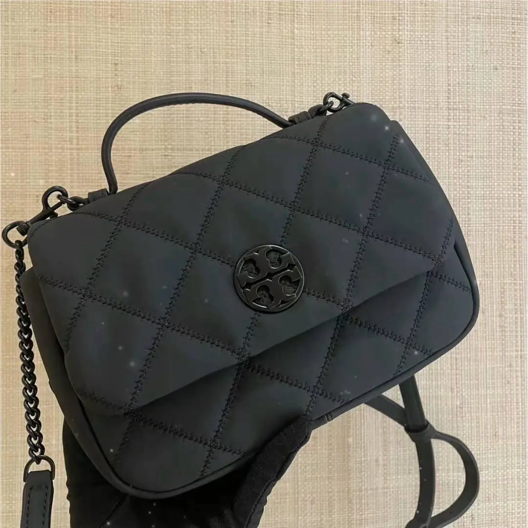 Tory Burch Willa Matte Mini Top Handle Bag Black