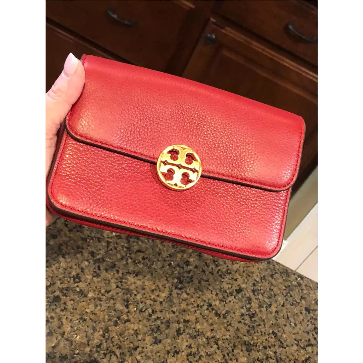 Tory Burch Chelsea Mini Cross-body Handbag - Red Stone