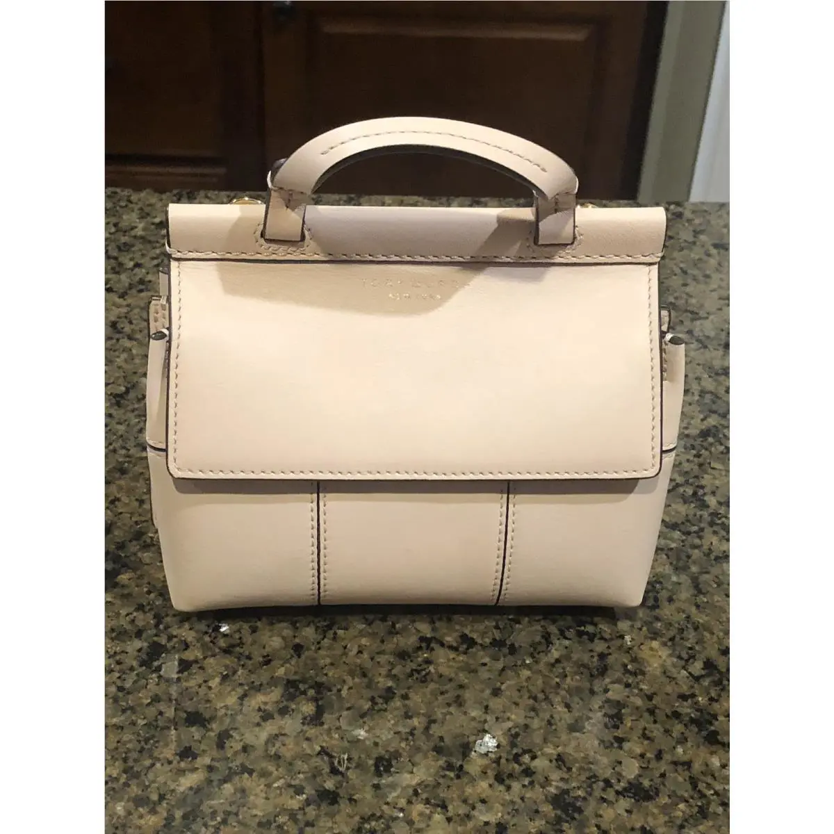 Tory Burch Block-t-mini Satchel Handbag - Shell Pink - 36777