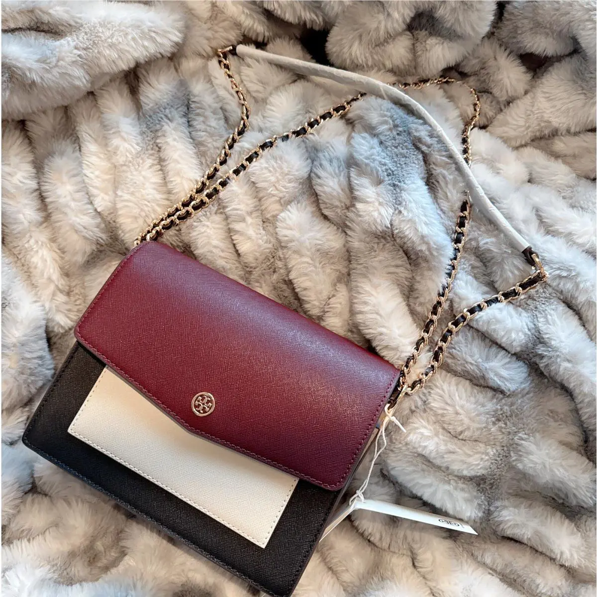 Tory Burch Robinson Color-block Double-strap Convertible Shoulder Bag