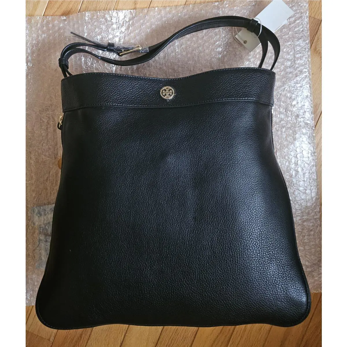 Tory Burch Robinson Pebble Hobo Side Zip Shoulder Tote Bag 43964