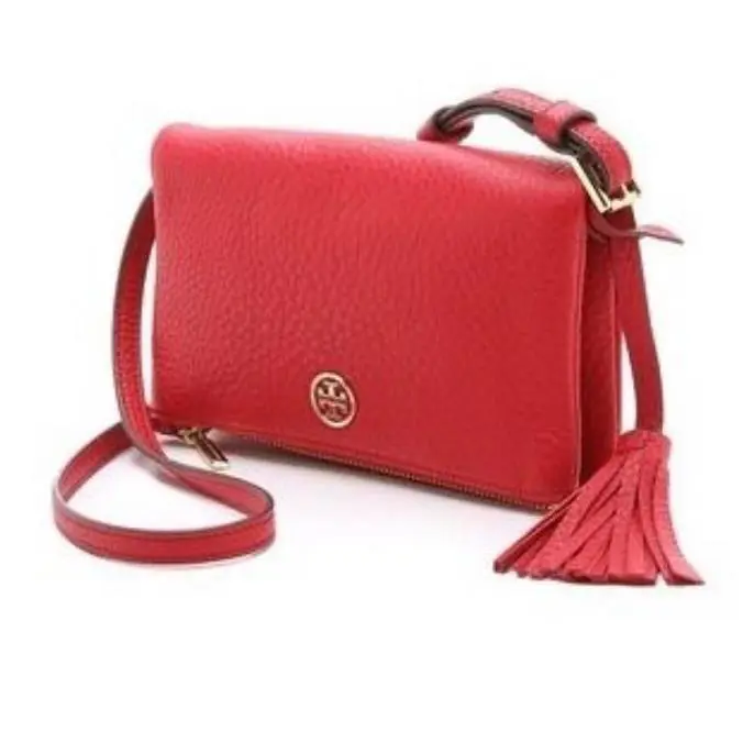 Tory Burch Robinson Pebbled Mini Fold-over Cross-body Kir Royale 32159148