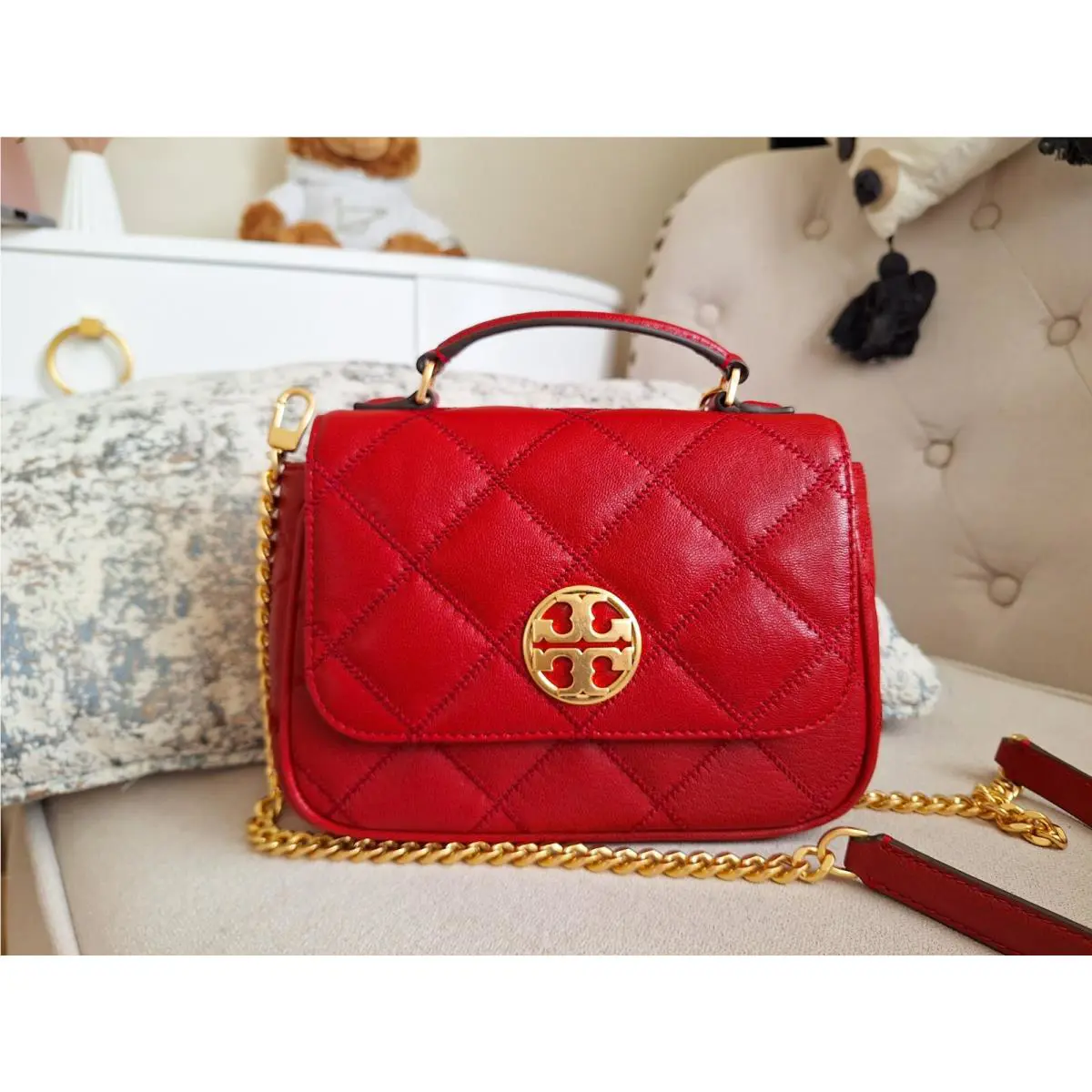 Tory Burch Willa Mini Top Handle Bag Crossbody 87861 Value