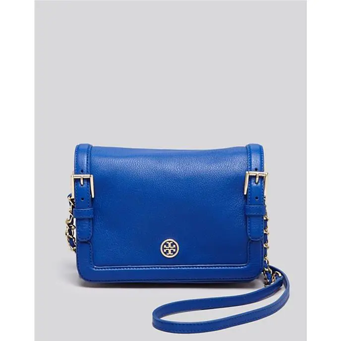 Tory Burch Leather Crossbody-bloom Jelly Blue