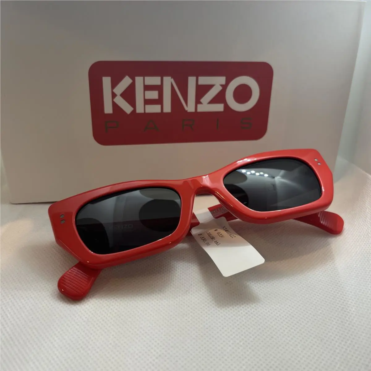 Kenzo Boke Flower Geometric Sunglasses 51mm Red