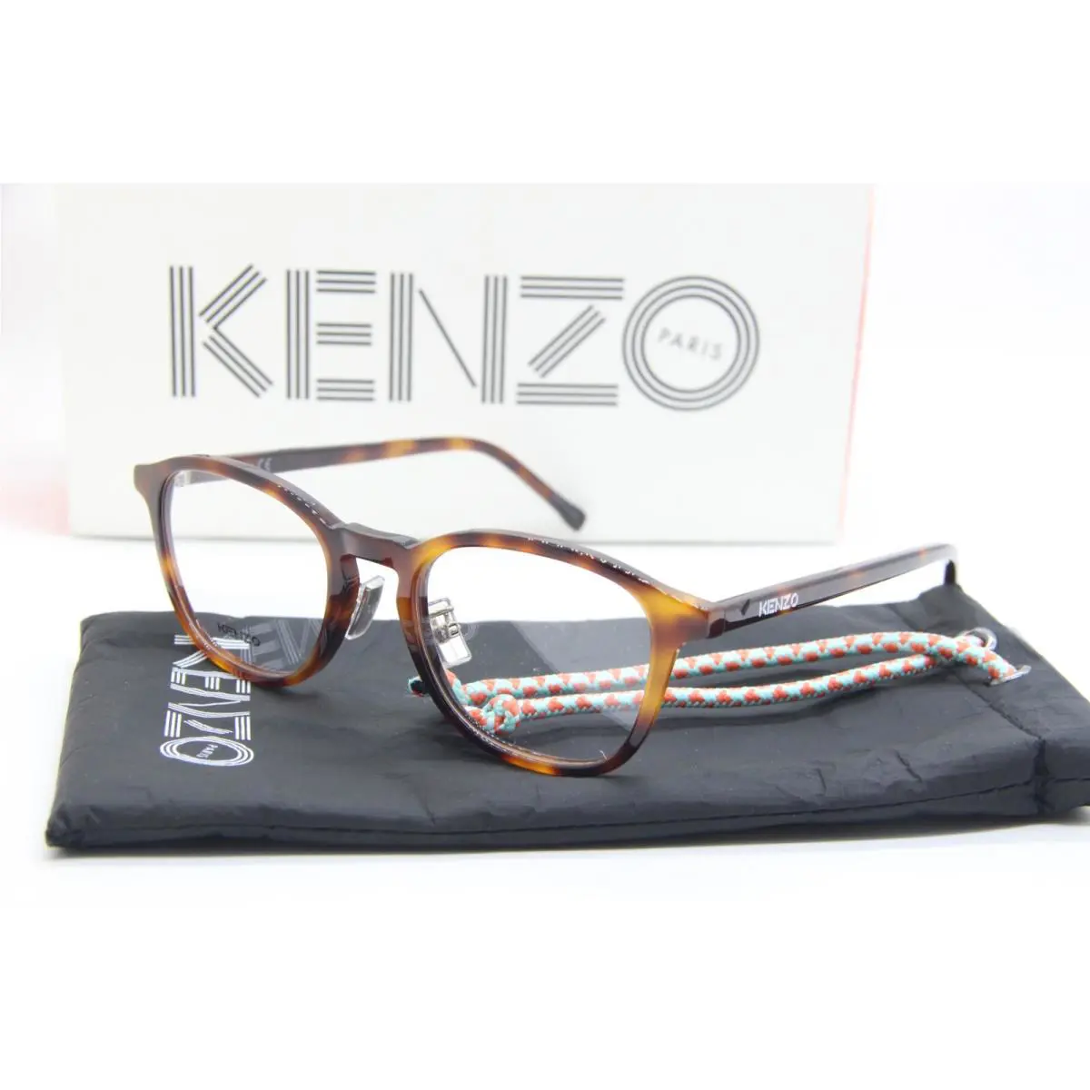 Kenzo KZ 50145F 053 Havana Eyeglasses W/case 50-21