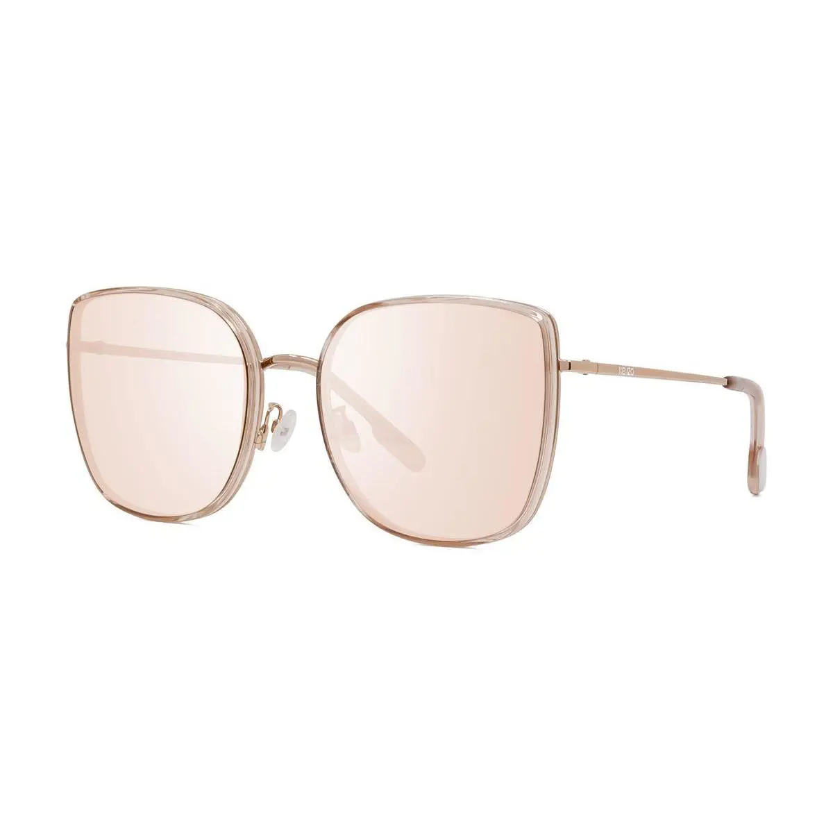 Kenzo KZ40093F Sunglasses 33G Shiny Red Gold Light Brown Rose Flash