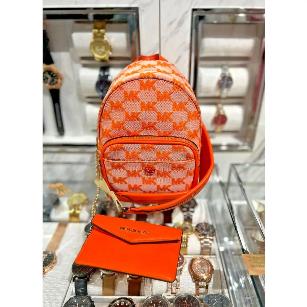 Maisie Women Extra-small 2IN1 Backpack Bag Logo Signature - Poppy by Michael Kors