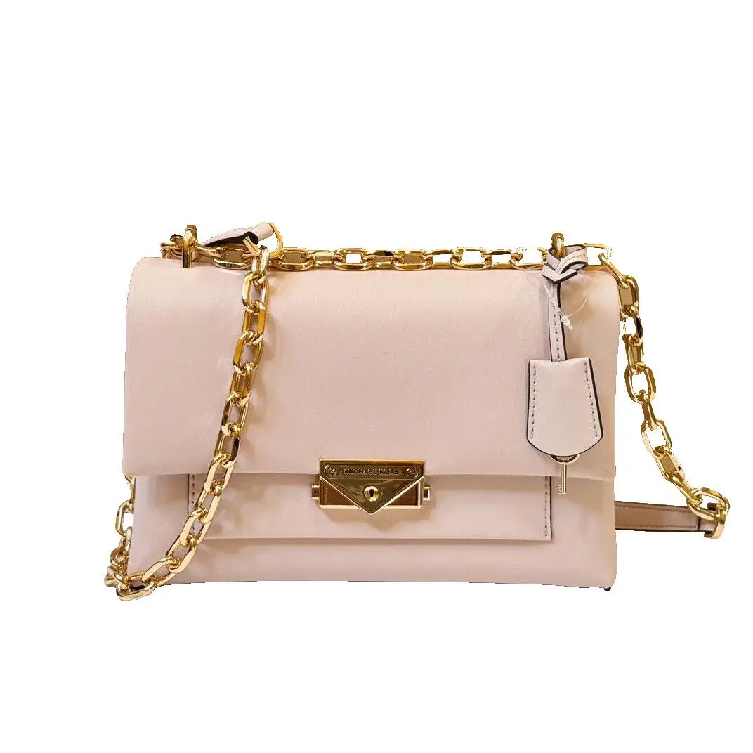 Cece Medium Flap Pocket Shoulder Crossbody Bag Powder Blush by Michael Kors