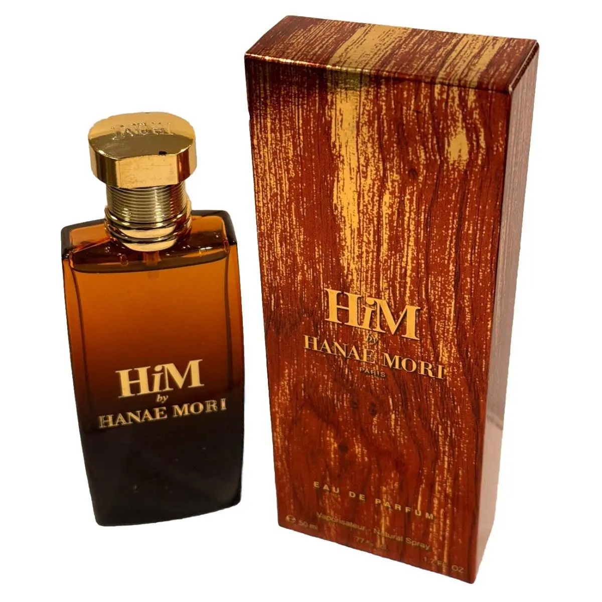 Hanae Mori Him 1.7oz Eau de Parfum Spray For Men Rare No-cellos