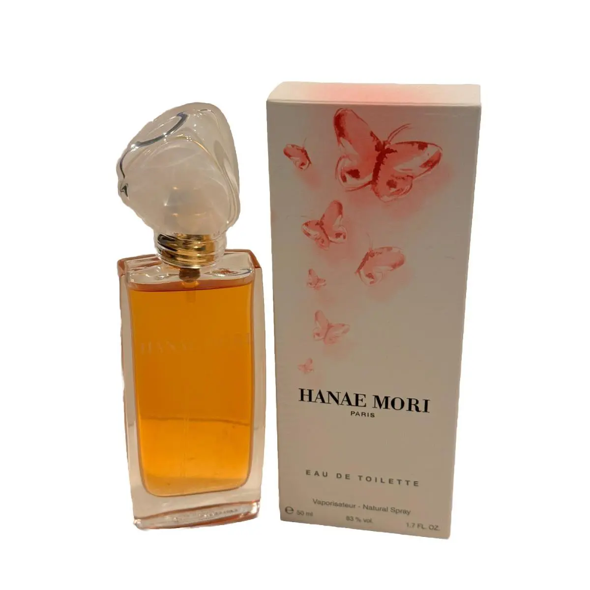 Hanae Mori No.1 Women 3 4oz Edt Spray+butterfly Small Clutch Bag Free