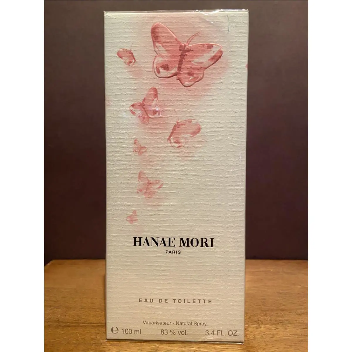 Hanae Mori Pink Butterfly 3.4 OZ / 100 ml Eau De Toilette Spray Box Rare