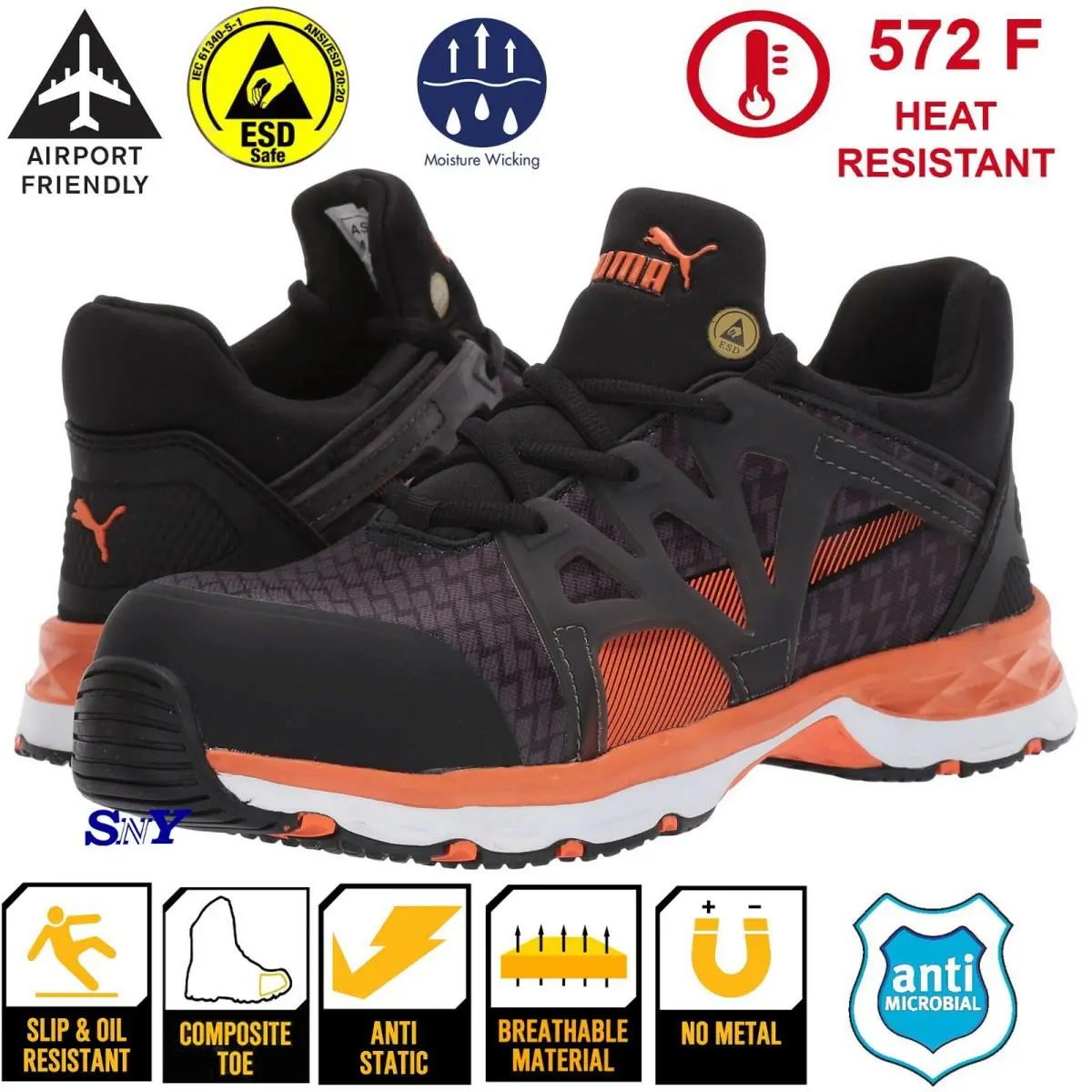 Puma shoes - PUMA Rush - Rush - 633875 - Black 0