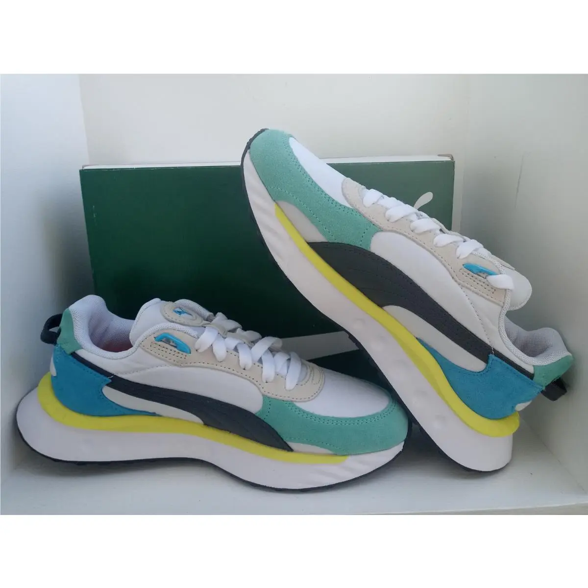 Puma shoes - Shoes - Shoes - Elektro Aqua/Puma White 13