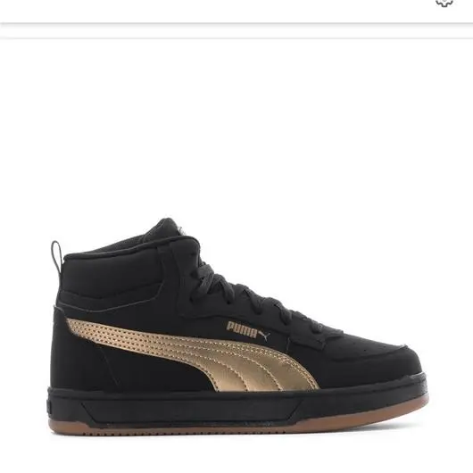 Pumas Shoes Youth Puma Caven 2.0 Mid Nbk PS Blk 395581 01Y - Black