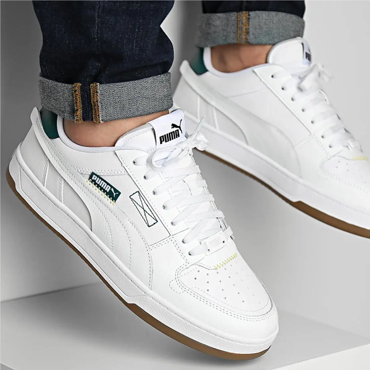 Puma shoes - PUMA Caven 2.0 VTG - Caven VTG - 392332-01 - White/Malachite/Black/Yellow Sizzle 0