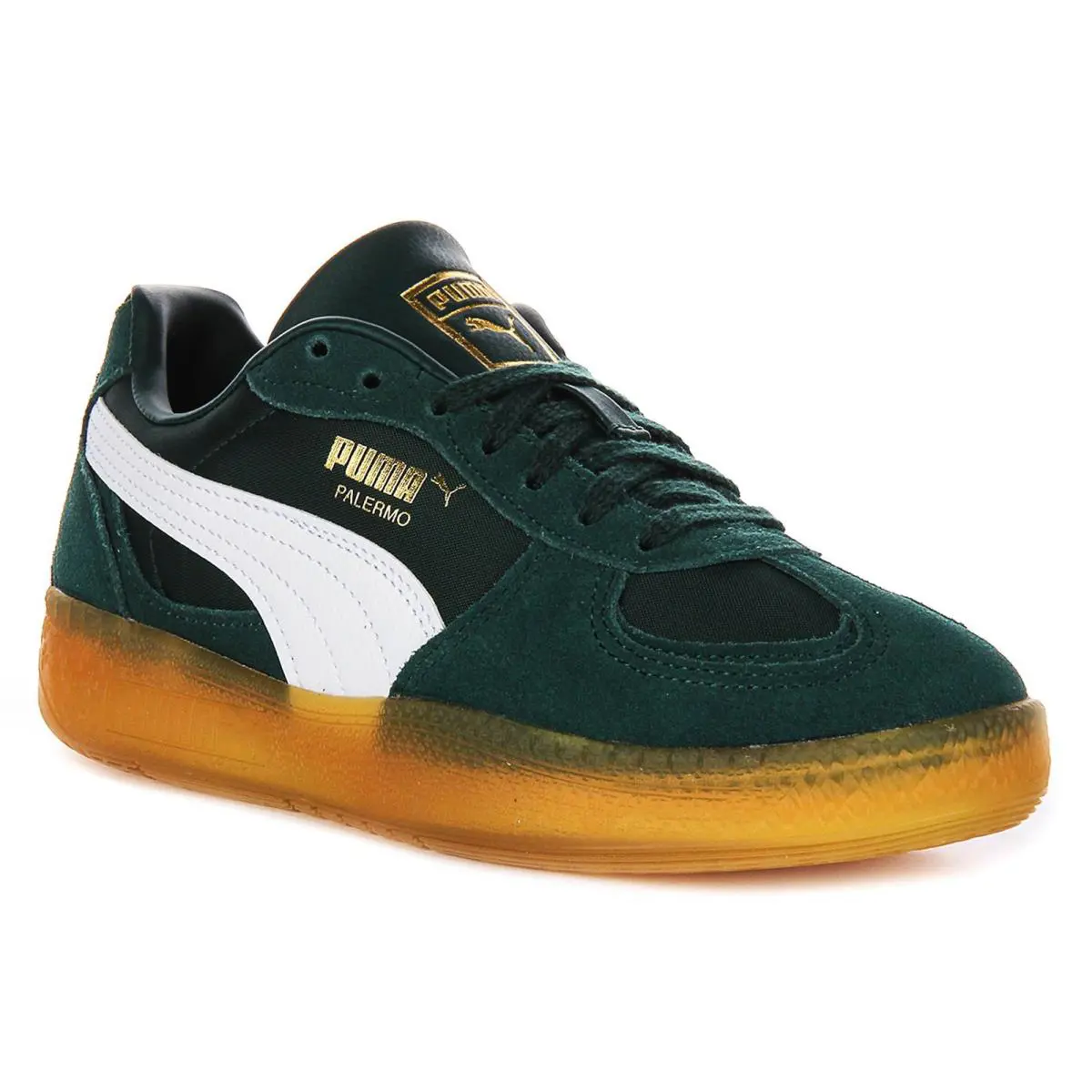 Puma Palermo Moda Lace Up Suede Womens Sneakers In Green US 5 - 11